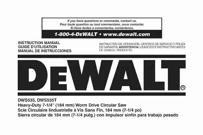 DeWalt Saw DWS535-page_pdf